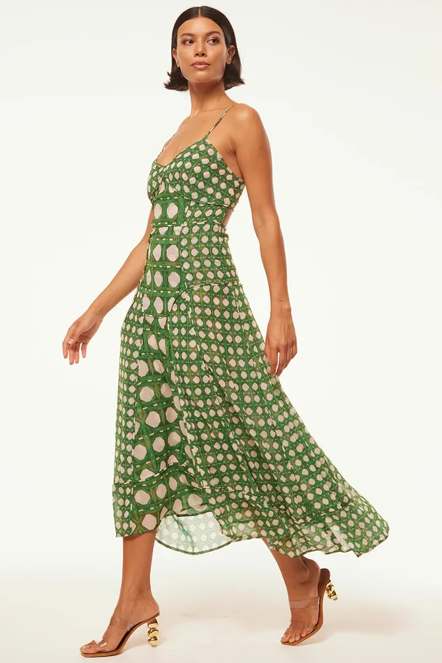 Misa Los Angeles Mila Dress Rattan Tile Mix Women Dresses