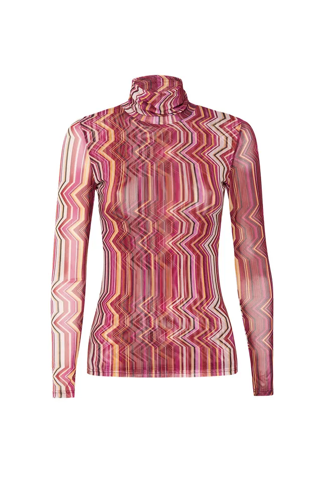 Misa Los Angeles Nadja Top La Banda Crimson Mesh Women Jersey and Mesh