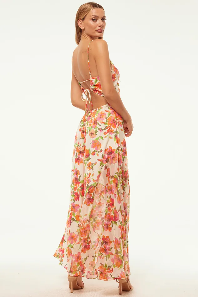 Misa Los Angeles Negine Dress Palmarei Blooms Mix Women Dresses