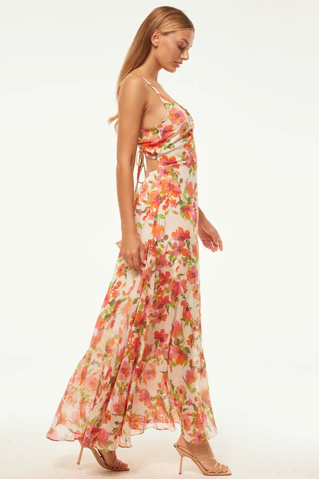 Misa Los Angeles Negine Dress Palmarei Blooms Mix Women Dresses