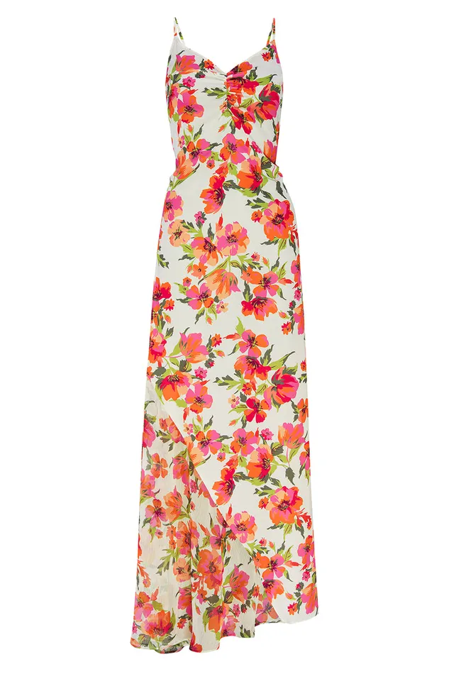 Misa Los Angeles Negine Dress Palmarei Blooms Mix Women Dresses