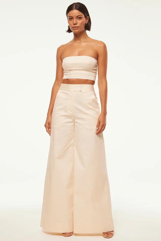 Misa Los Angeles Nico Pant Parchment Women Matching Sets