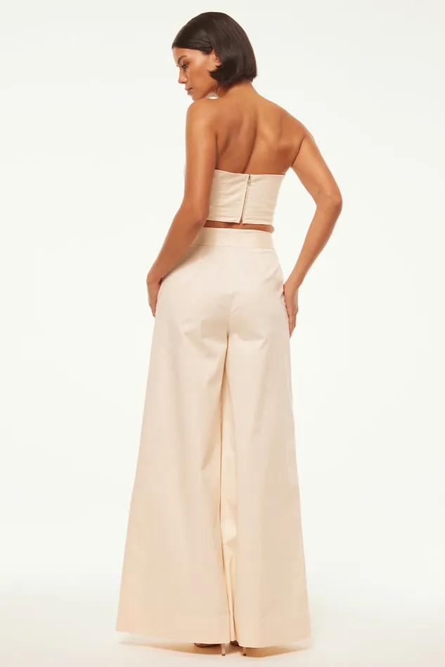 Misa Los Angeles Nico Pant Parchment Women Matching Sets