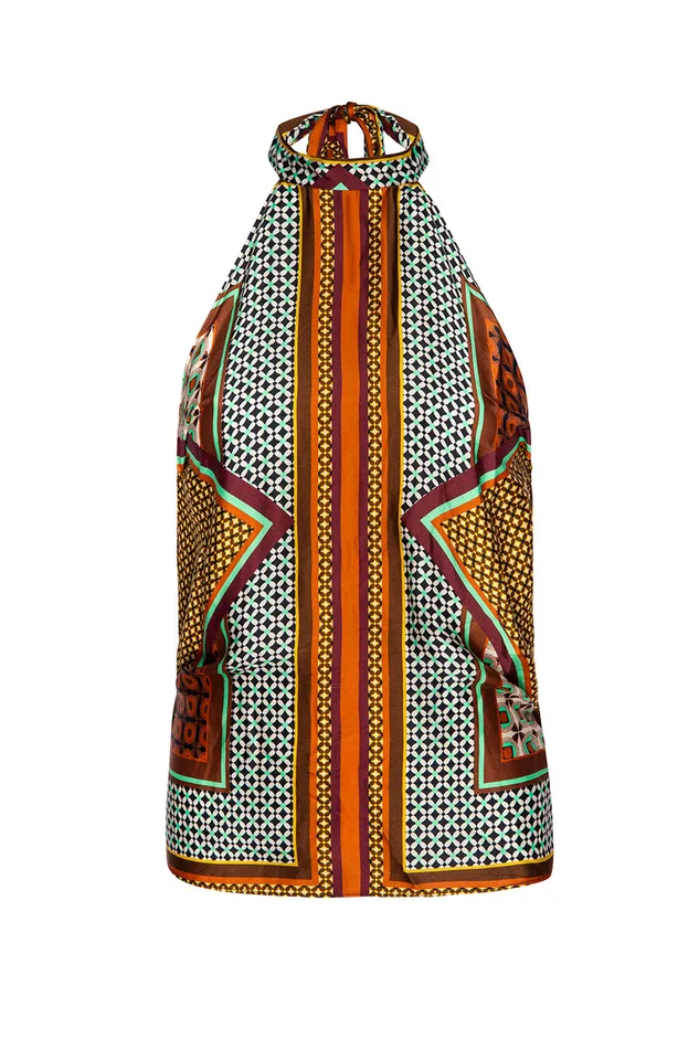 Misa Los Angeles Ora Top Positano Scarf Women Matching Sets