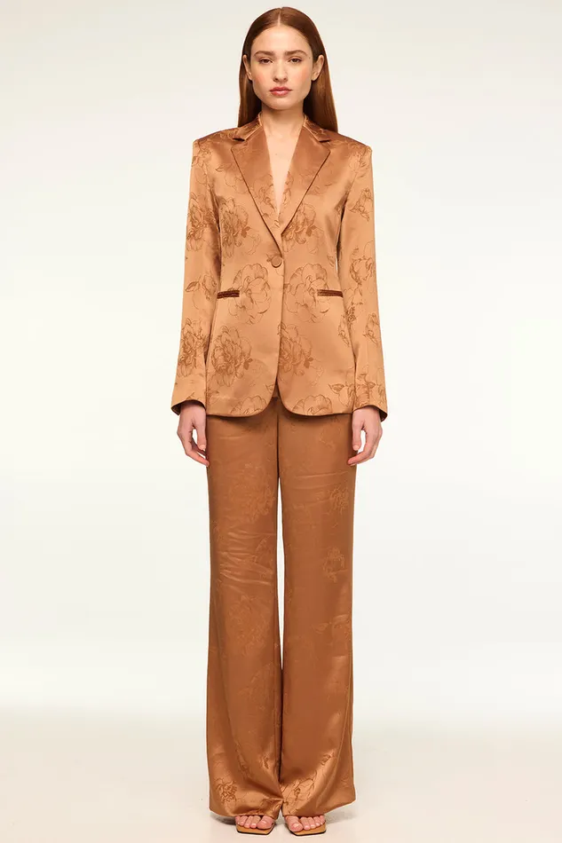 Misa Los Angeles Remi Pant Straw Jacquard Women Matching Sets