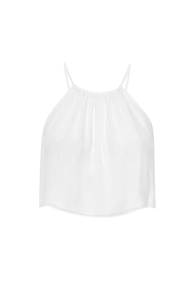 Misa Los Angeles Saana Top White Women Matching Sets