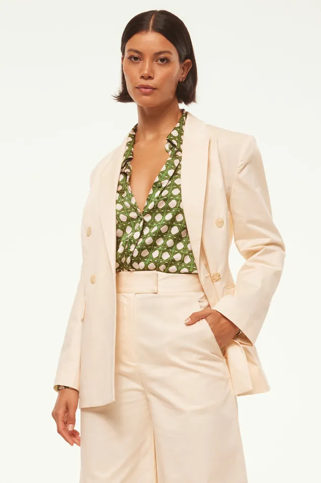 Misa Los Angeles Viva Blazer Parchment Women Jackets