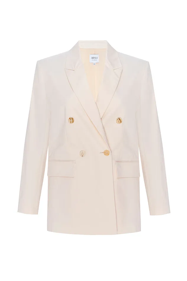 Misa Los Angeles Viva Blazer Parchment Women Jackets