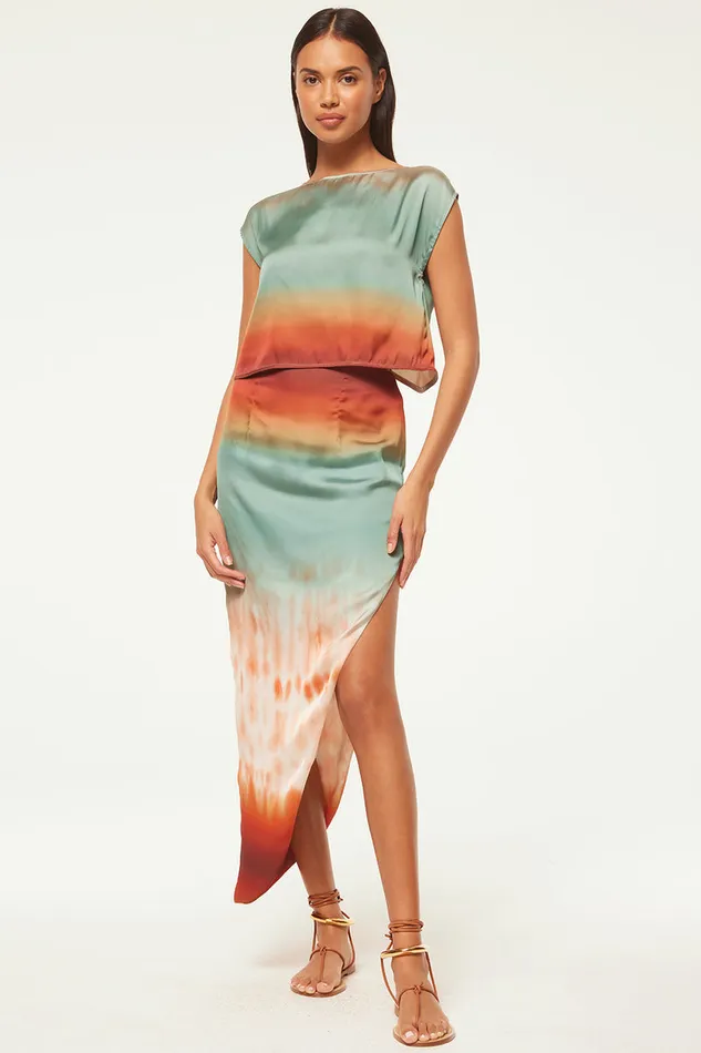 Misa Los Angeles Zenda Top Carnelian Ombre Women Matching Sets