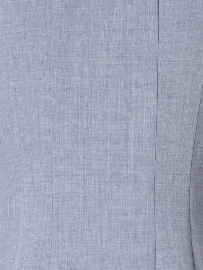 Mock Neck Wool DoubleFace Dress Silver Women Akris Dresses