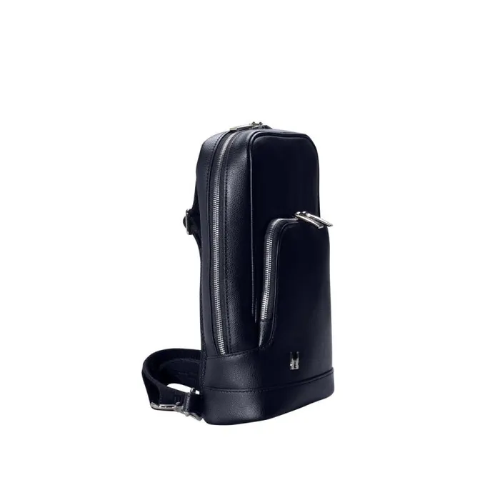 Moreschi Backpacks and Suitcases Navy Blue Leather Bodypack 8211 Men