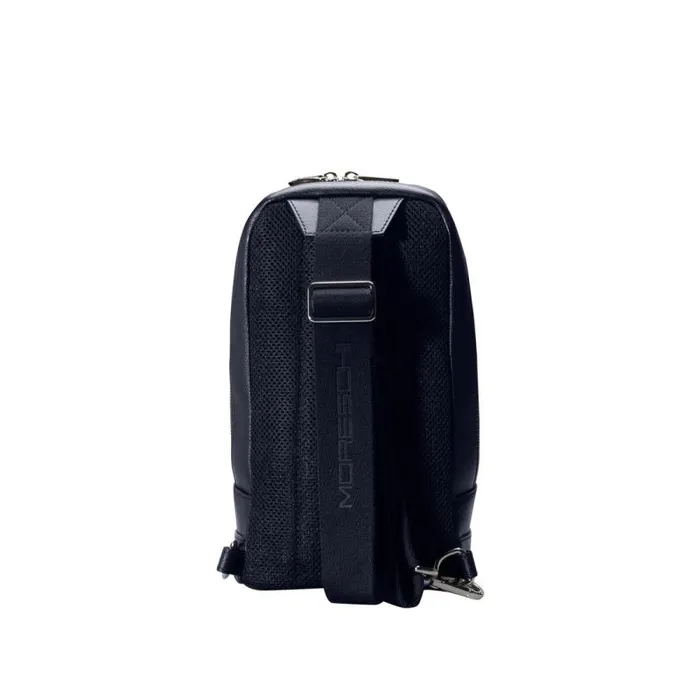 Moreschi Backpacks and Suitcases Navy Blue Leather Bodypack 8211 Men