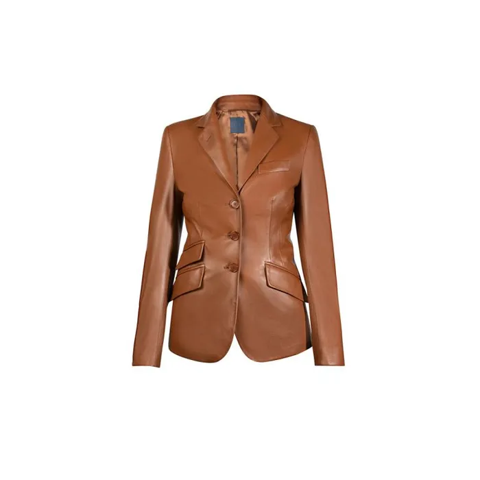 Moreschi Jacket Brown Leather Woman Jacket 8211 Women