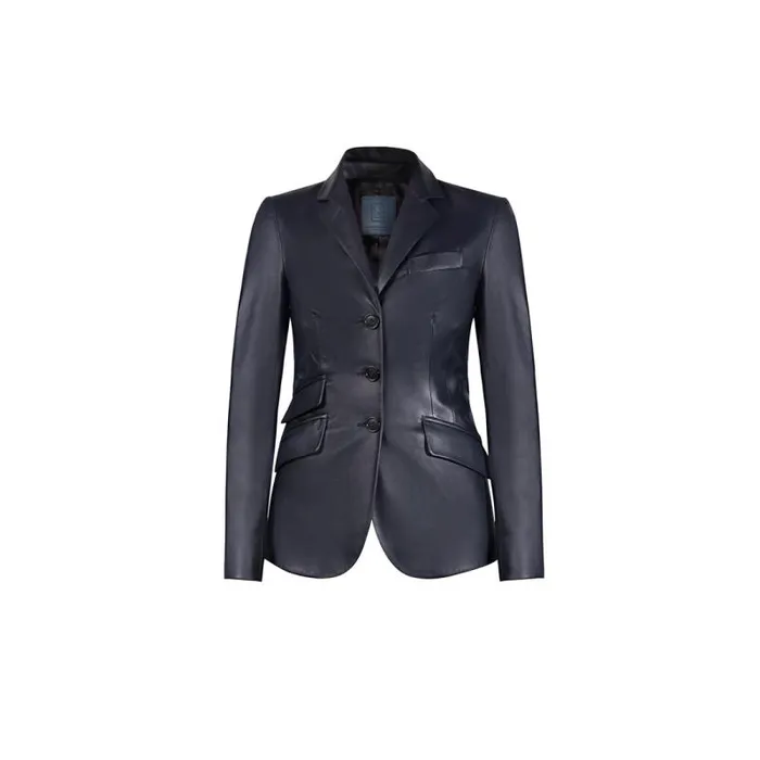 Moreschi Jacket Navy Blue Leather Woman Jacket 8211 Women