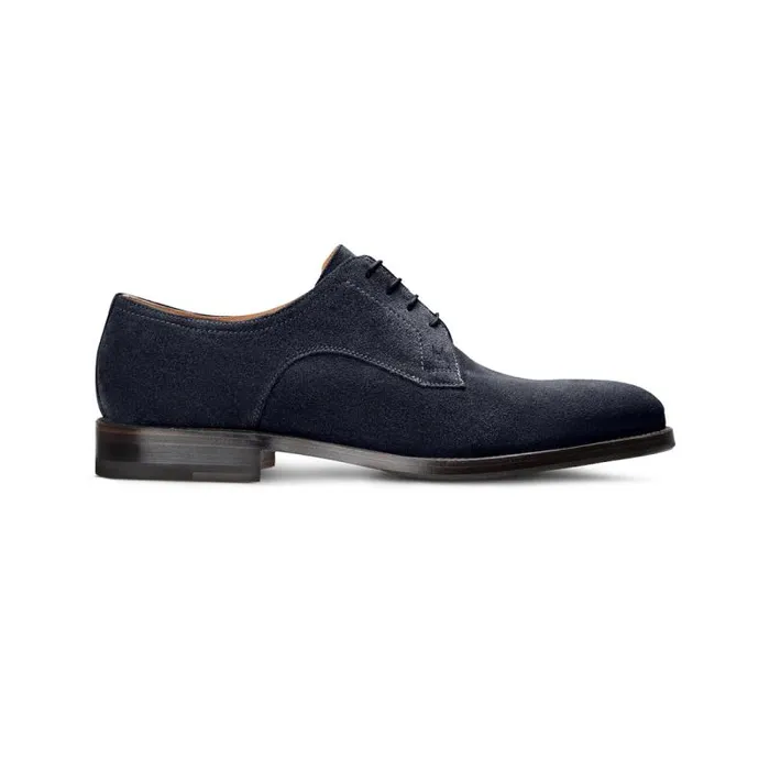 Moreschi Lace Ups Blue Suede Derby 8211 Men