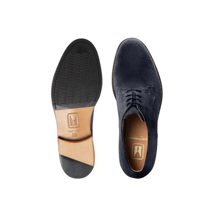 Moreschi Lace Ups Blue Suede Derby 8211 Men