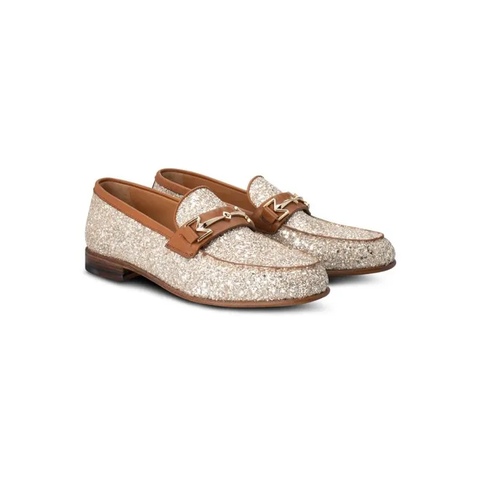Moreschi Loafers FOR HER 8211 Gold Glitter Loafer 8211 Women