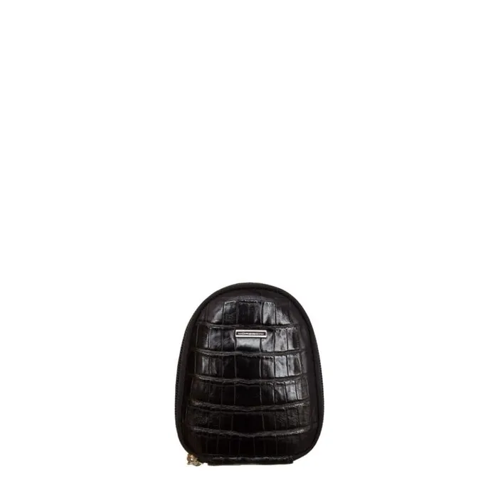 Moreschi Shoe Care Black Crocodile Skin Shoe Care Travel Pouch 8211 Men