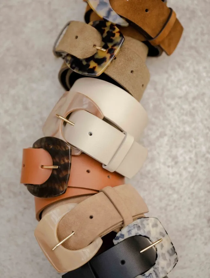 Murano Beige Women Bobbies Belts