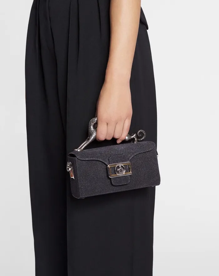 Nano Pencil Cat Bag In Suede Black Women Lanvin Crossbody Bags and Shoulder Bags Nano Pencil Cat Bag In Suede Black Women Lanvin Crossbody Bags and Shoulder Bags