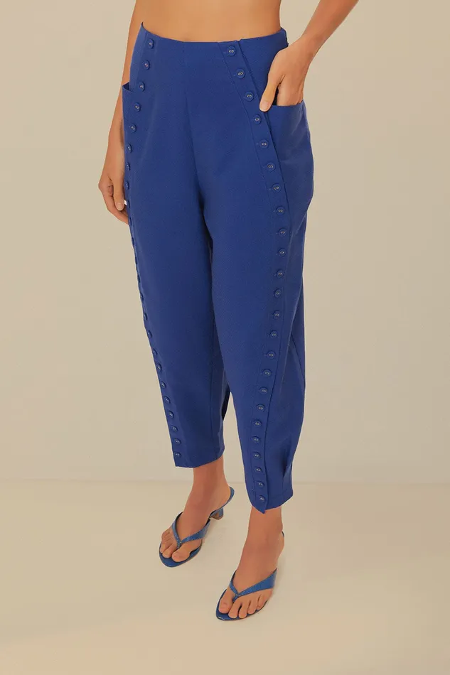 Navy Blue High Waisted Pants Women Farm Rio Pants
