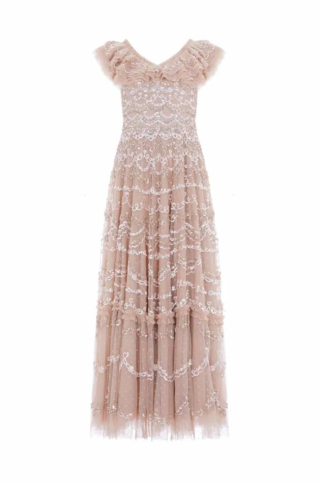 Needle and Thread Dresses Everthine Ankle Gown Beige 8211 Women
