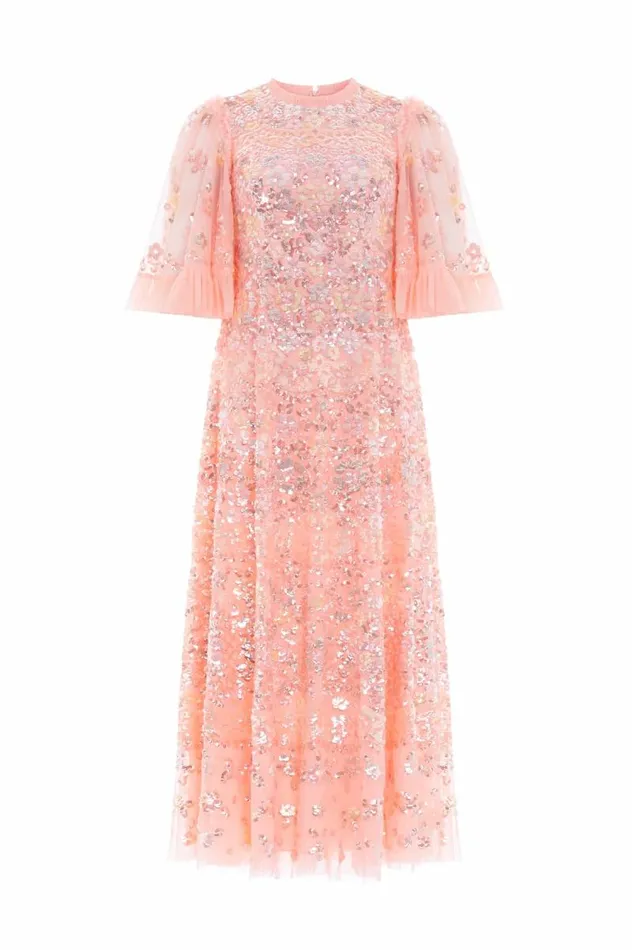 Needle and Thread Dresses Garden Delight Gloss Ankle Gown Coral 8211 Women