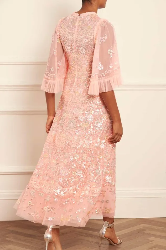 Needle and Thread Dresses Garden Delight Gloss Ankle Gown Coral 8211 Women
