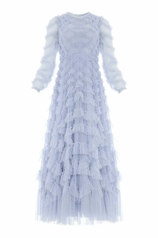 Needle and Thread Dresses Lana Round Neck Gown Blue 8211 Women