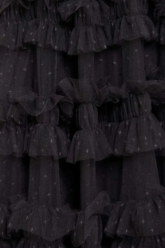 Needle and Thread Dresses Lisette Ruffle Halter Neck Micro Mini Dress Black 8211 Women