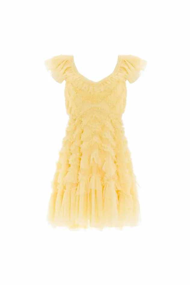 Needle and Thread Dresses Lola Backless Micro Mini Dress Yellow 8211 Women