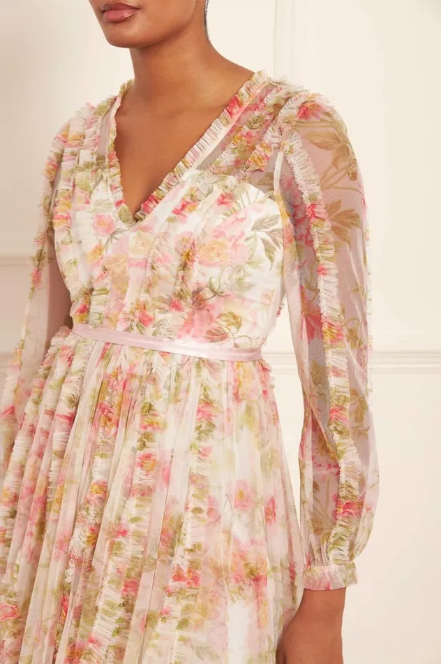 Needle and Thread Dresses Peony Promise VNeck Gown Multi 8211 Women