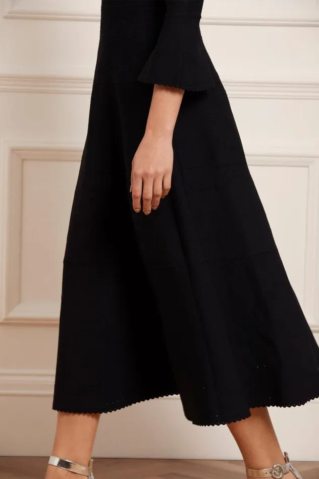 Needle and Thread Dresses Pretty Pointelle Knit Ankle Gown Black 8211 Women