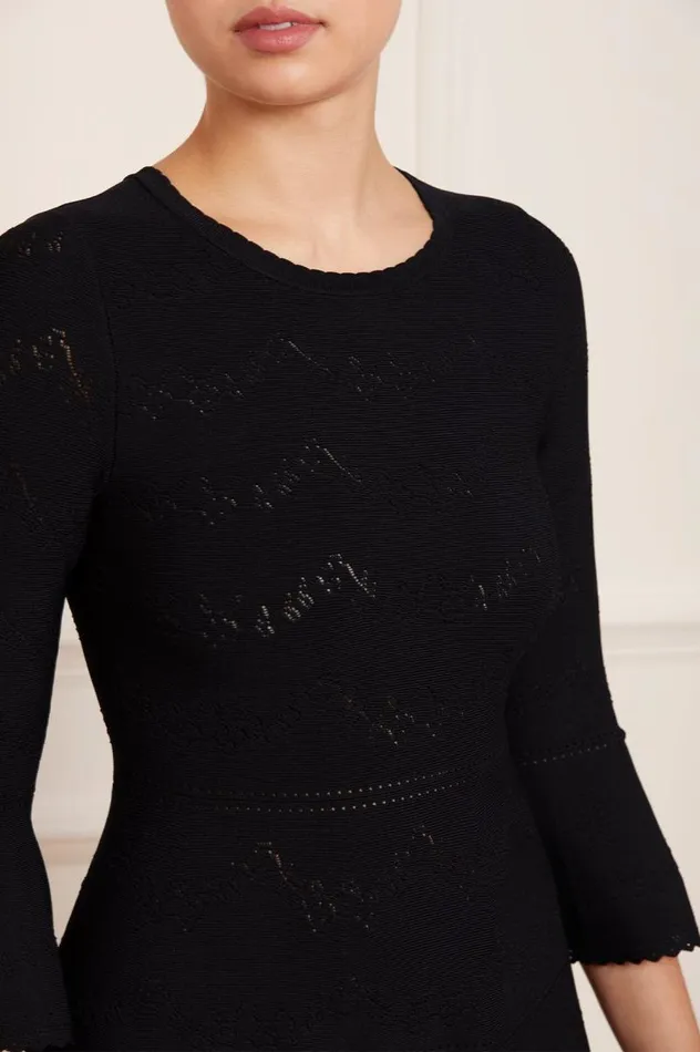 Needle and Thread Dresses Pretty Pointelle Knit Ankle Gown Black 8211 Women