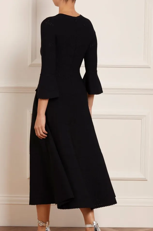 Needle and Thread Dresses Pretty Pointelle Knit Ankle Gown Black 8211 Women