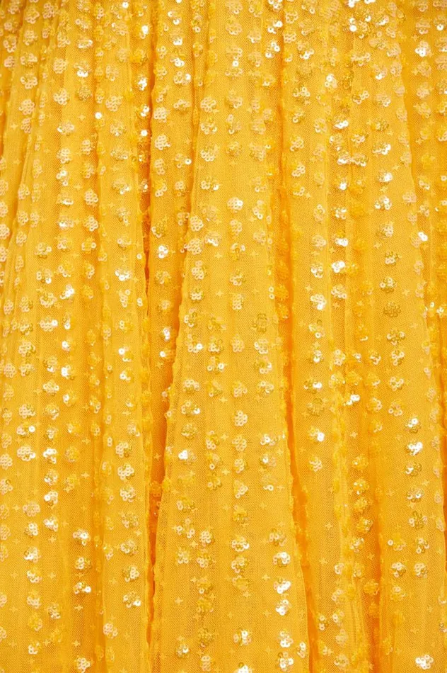 Needle and Thread Dresses Raindrop OneShoulder Ankle Gown Yellow 8211 Women