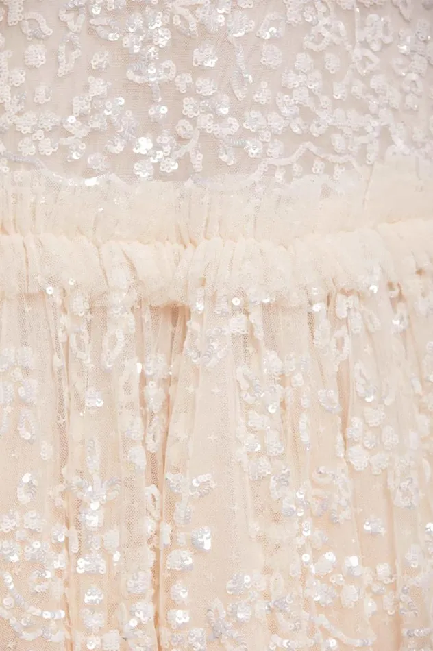 Needle and Thread Dresses Regal Rose Gloss Strapless Micro Mini Dress Champagne 8211 Women