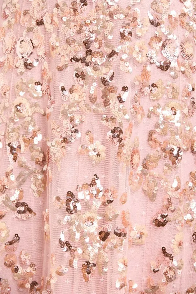 Needle and Thread Dresses Sequin Chain VNeck Ankle Gown Pink 8211 Women