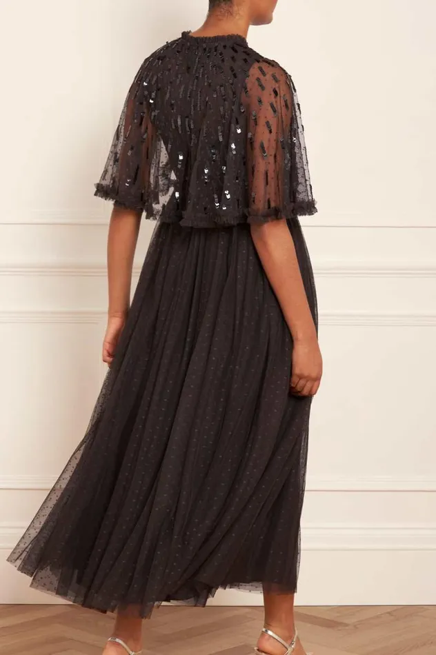 Needle and Thread Dresses Sequin Dash Bodice Ankle Gown Black 8211 Women