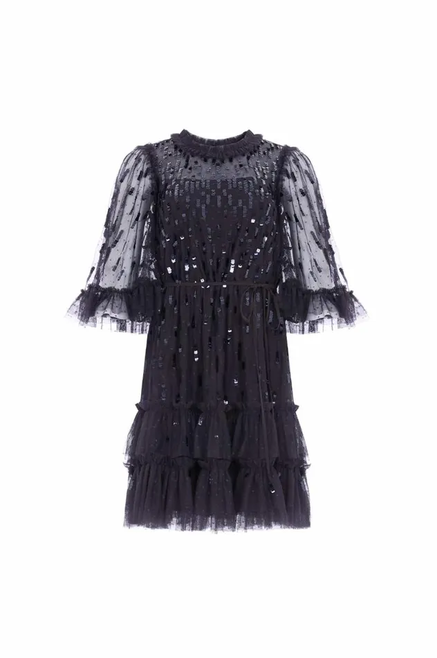 Needle and Thread Dresses Sequin Dash Mini Dress Black 8211 Women