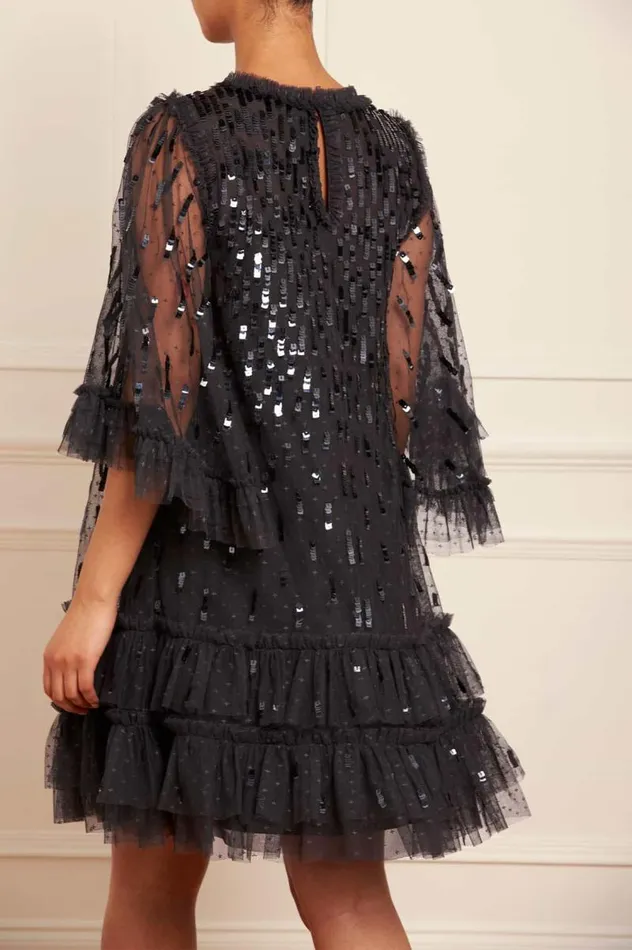 Needle and Thread Dresses Sequin Dash Mini Dress Black 8211 Women