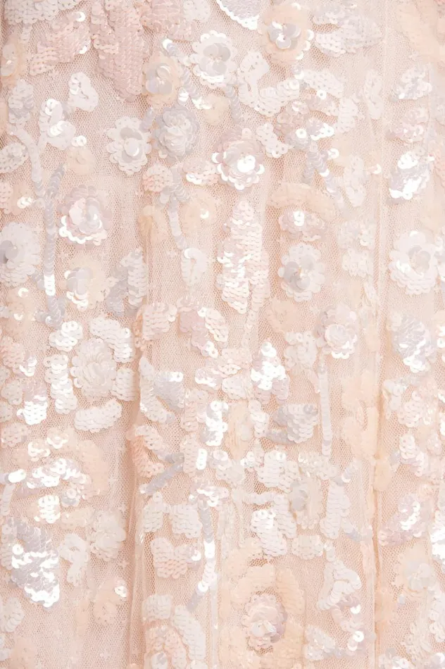 Needle and Thread Dresses Sequin Paradise Short Sleeve Gown Champagne 8211 Women
