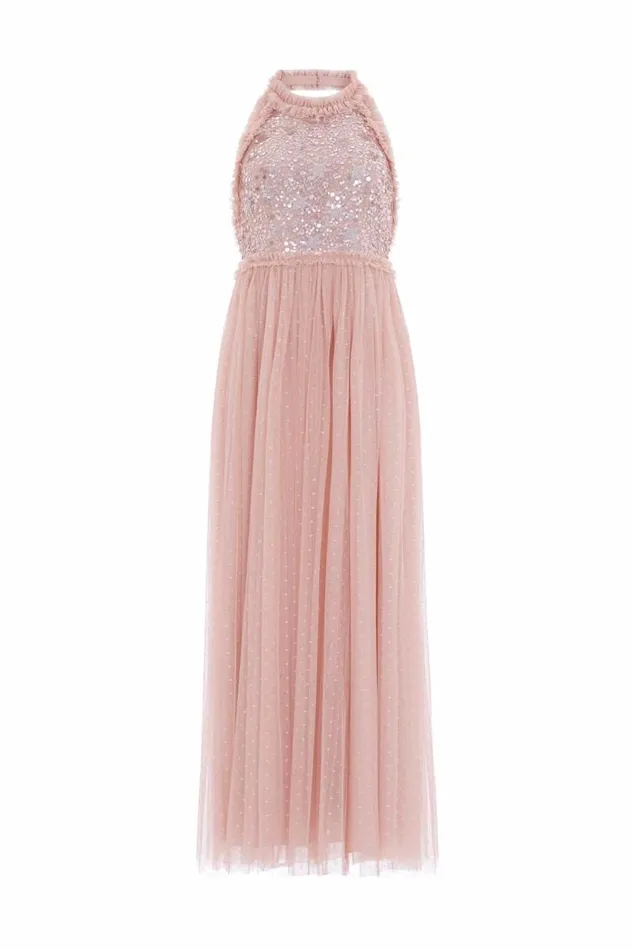 Needle and Thread Dresses Shooting Stars Bodice HalterNeck Ankle Gown Pink 8211 Women