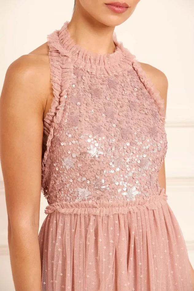 Needle and Thread Dresses Shooting Stars Bodice HalterNeck Ankle Gown Pink 8211 Women