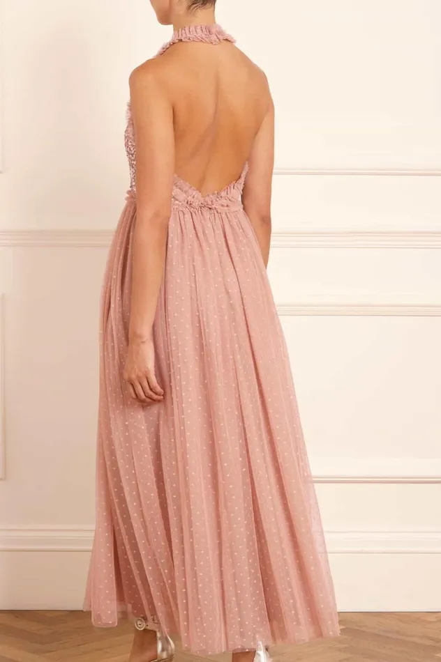 Needle and Thread Dresses Shooting Stars Bodice HalterNeck Ankle Gown Pink 8211 Women