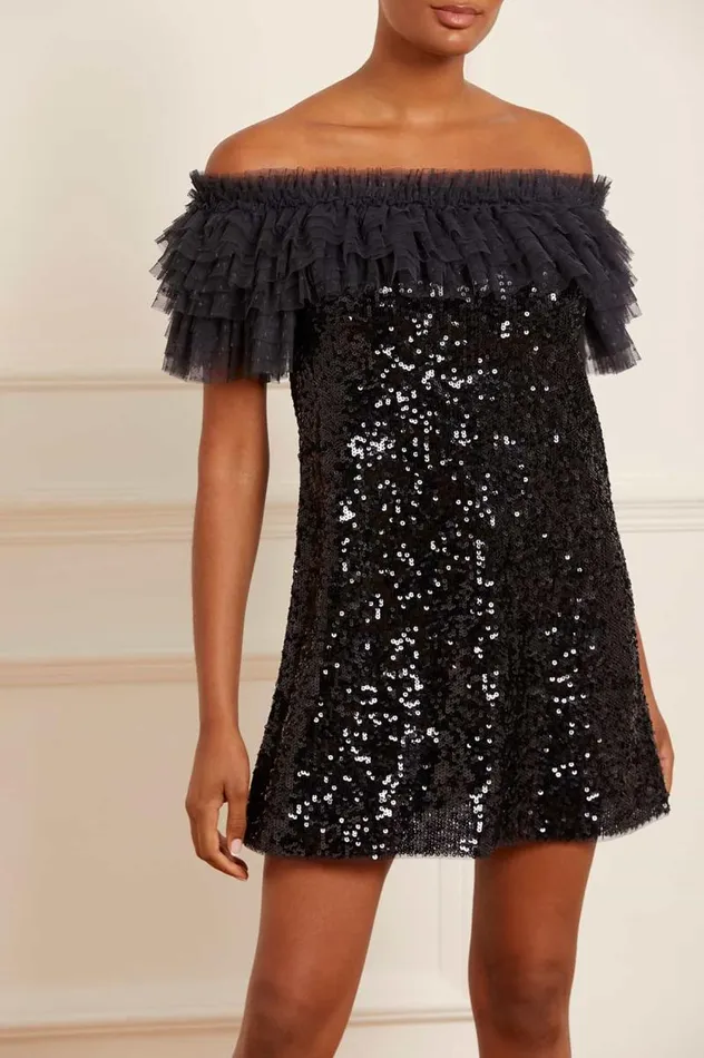 Needle and Thread Dresses Stephanie Micro Mini Dress Black 8211 Women