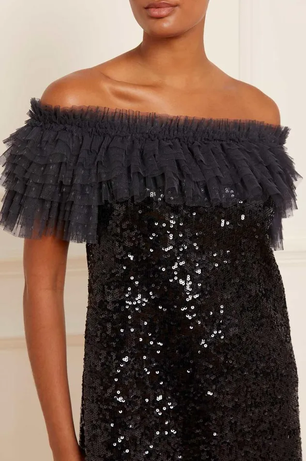 Needle and Thread Dresses Stephanie Micro Mini Dress Black 8211 Women