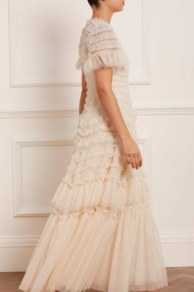 Needle and Thread Dresses Valentine Ruffle Gown Champagne 8211 Women