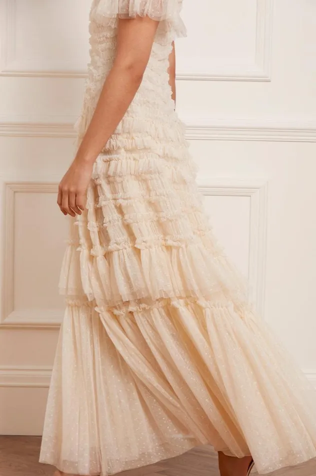 Needle and Thread Dresses Valentine Ruffle Gown Champagne 8211 Women