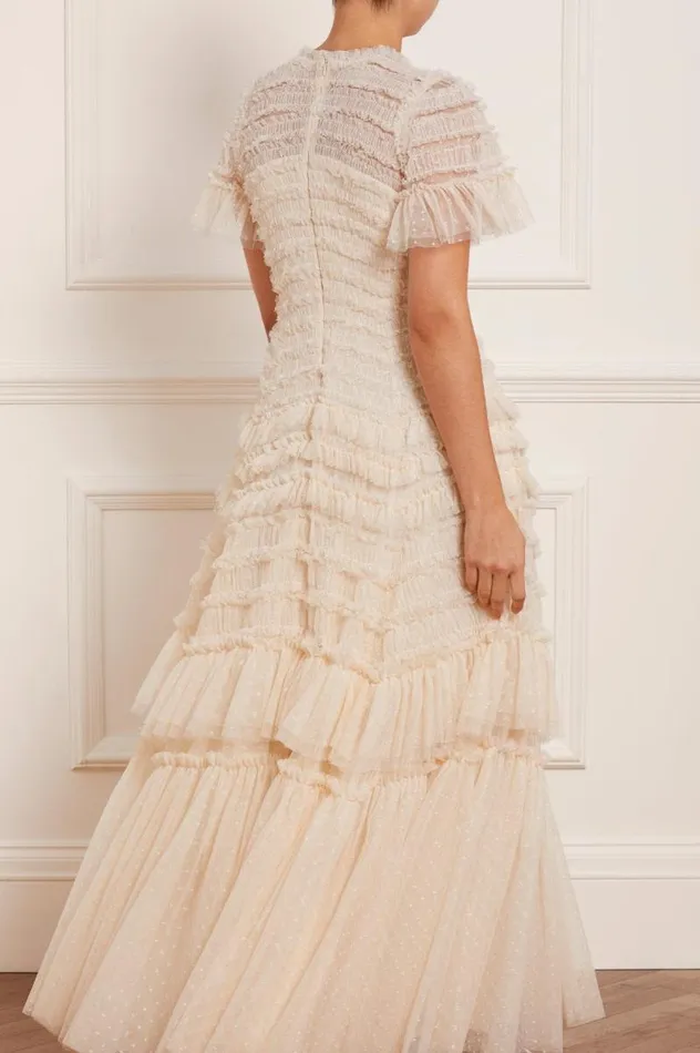 Needle and Thread Dresses Valentine Ruffle Gown Champagne 8211 Women